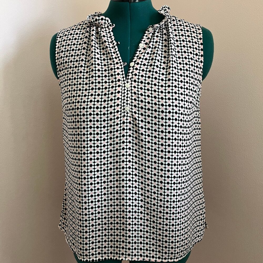 Talbots Print Sleeveless Blouse